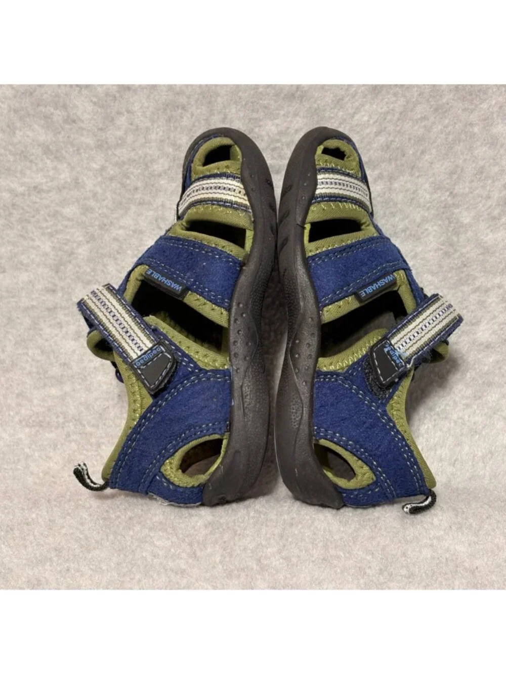 PEDIPED Boys Sandals Toddler Size 7 Sahara Sandals Blue Green - Picture 9 of 12